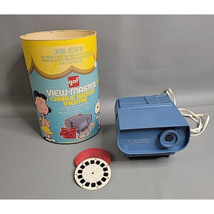 GAF View-Master Entertainer Projector Vintage Toy Charlie Brown Theater Tin